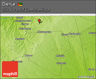 Physical 3D Map of Denje