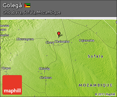 Physical 3D Map of Golegã