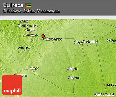 Physical 3D Map of Guireca
