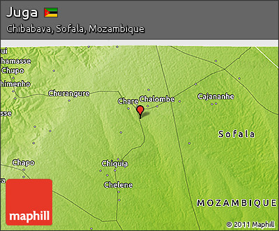 Physical 3D Map of Juga