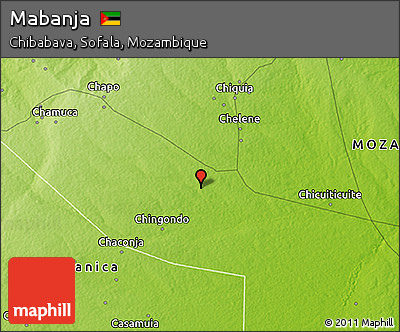 Physical 3D Map of Mabanja