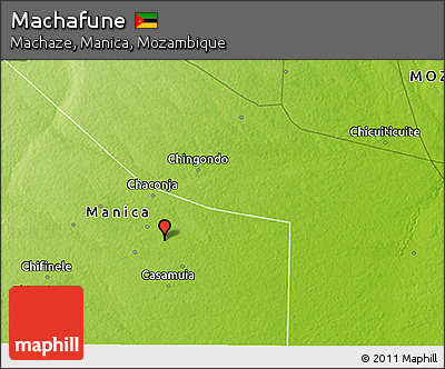 Physical 3D Map of Machafune