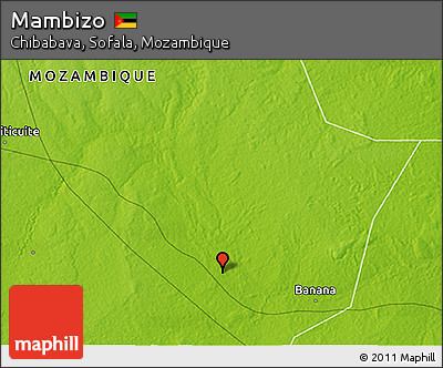 Physical 3D Map of Mambizo