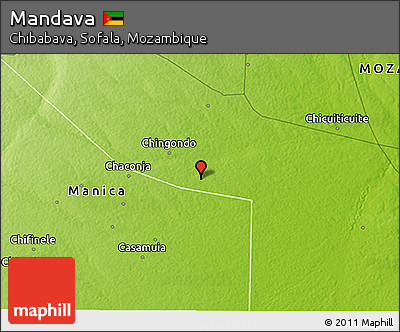 Physical 3D Map of Mandava