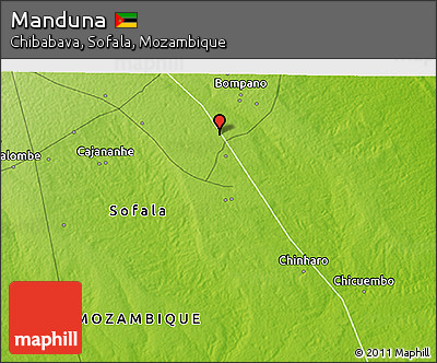 Physical 3D Map of Manduna