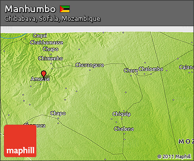 Physical 3D Map of Manhumbo