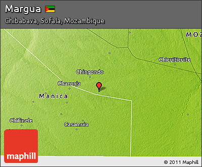 Physical 3D Map of Margua