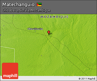 Physical 3D Map of Matechanguio