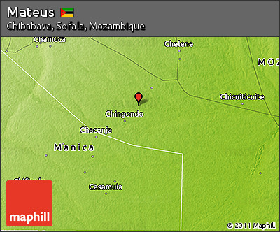Physical 3D Map of Mateus