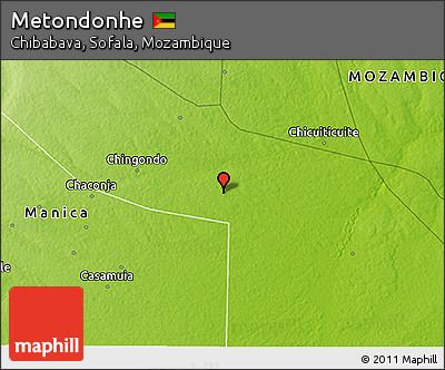 Physical 3D Map of Metondonhe
