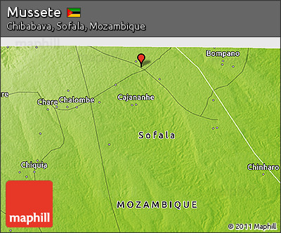 Physical 3D Map of Mussete