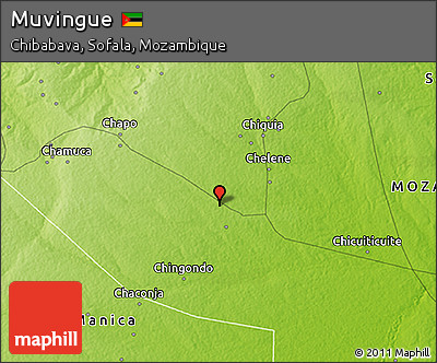 Physical 3D Map of Muvingue