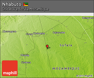 Physical 3D Map of Nhabuto