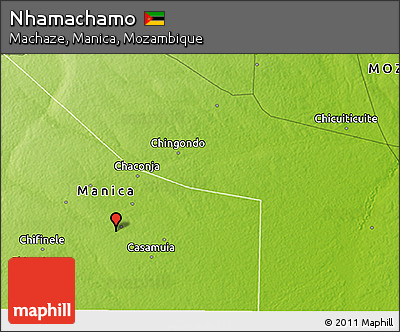 Physical 3D Map of Nhamachamo
