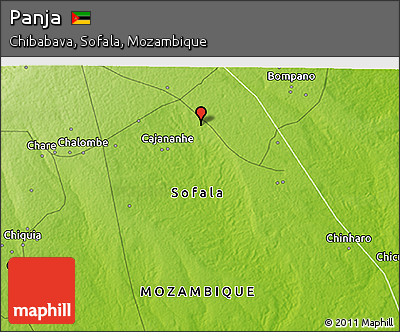 Physical 3D Map of Panja