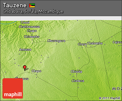 Physical 3D Map of Tauzene
