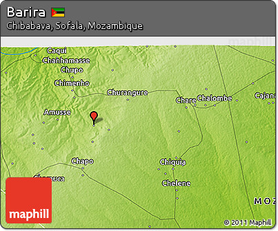 Physical 3D Map of Barira