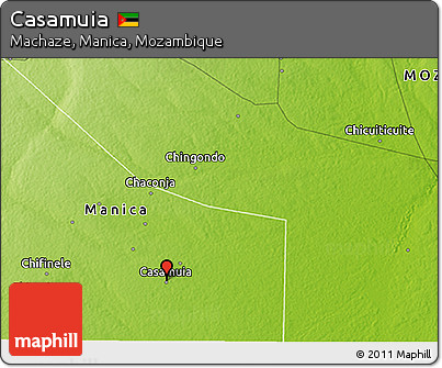 Physical 3D Map of Casamuia