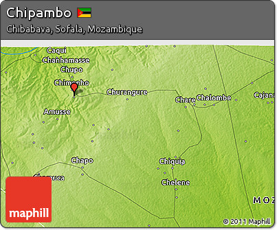 Physical 3D Map of Chipambo