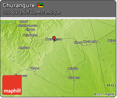 Physical 3D Map of Churangure