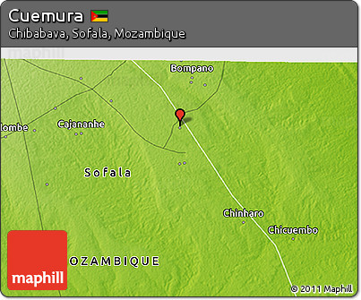 Physical 3D Map of Cuemura