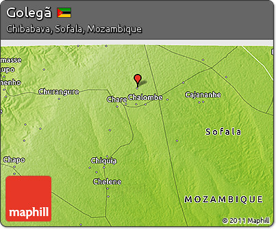 Physical 3D Map of Golegã