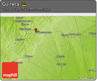 Physical 3D Map of Guireca