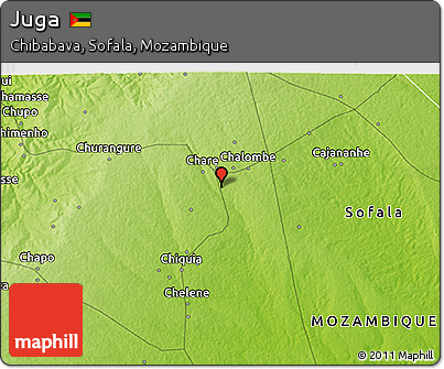 Physical 3D Map of Juga
