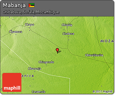Physical 3D Map of Mabanja