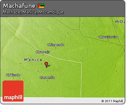 Physical 3D Map of Machafune