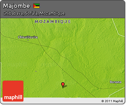 Physical 3D Map of Majombe