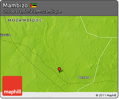 Physical 3D Map of Mambizo