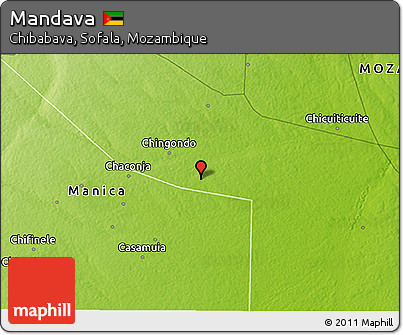 Physical 3D Map of Mandava