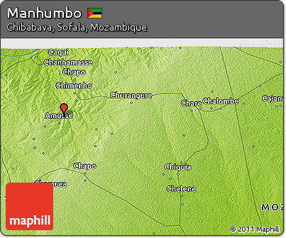 Physical 3D Map of Manhumbo