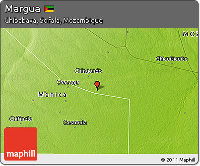Physical 3D Map of Margua