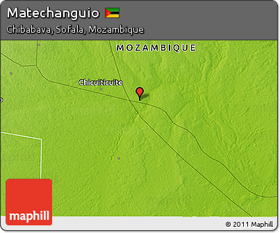 Physical 3D Map of Matechanguio