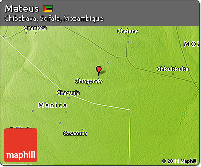 Physical 3D Map of Mateus