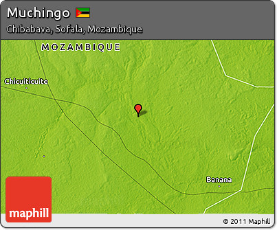 Physical 3D Map of Muchingo