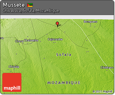Physical 3D Map of Mussete