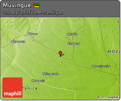 Physical 3D Map of Muvingue