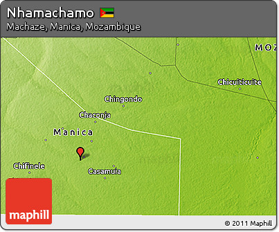 Physical 3D Map of Nhamachamo