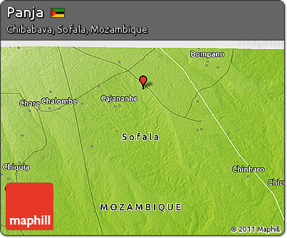 Physical 3D Map of Panja