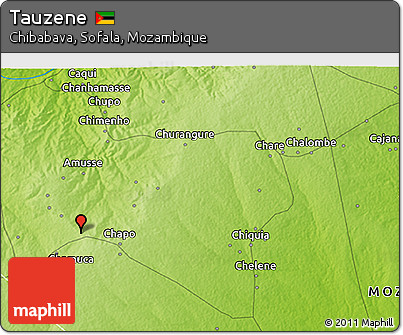 Physical 3D Map of Tauzene
