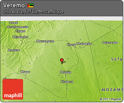 Physical 3D Map of Veremo
