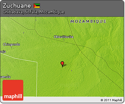 Physical 3D Map of Zuchuane