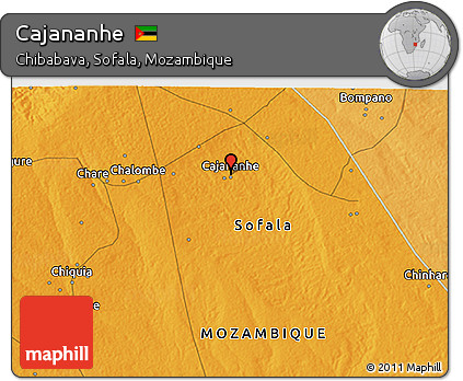 Political 3D Map of Cajananhe