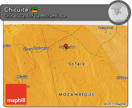Political 3D Map of Chicuite