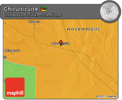 Political 3D Map of Chicuiticuite