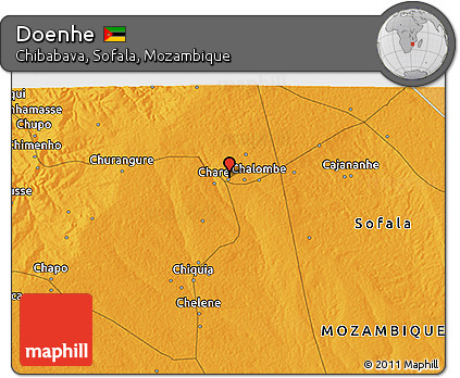 Political 3D Map of Doenhe