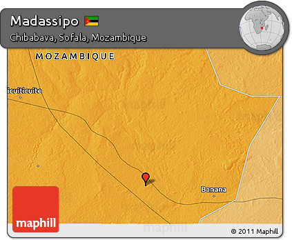 Political 3D Map of Madassipo